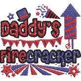 Daddys-Firecracker - Embroidery Design - FineryEmbroidery
